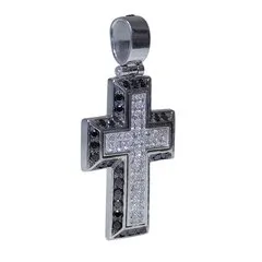 Золотой крестик с бриллиантами, изображение 2