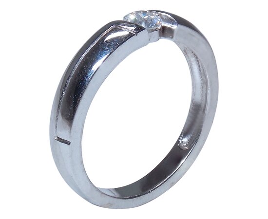 Золотое обручальное кольцо с бриллиантом. Артикул K161