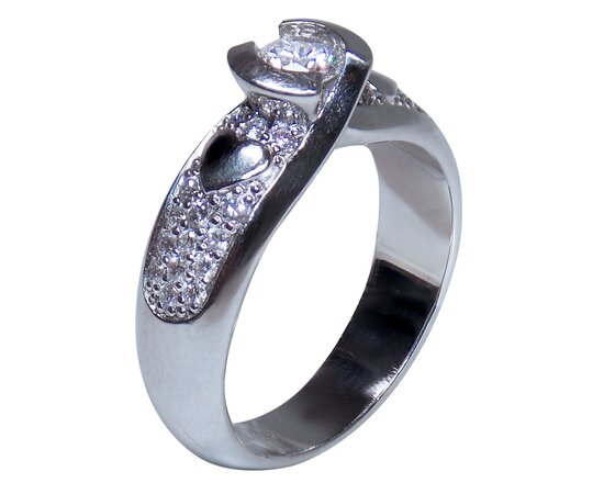 Золотое кольцо с бриллиантами. Артикул K12