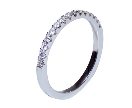 Золотое обручальное кольцо с бриллиантами. Артикул DP7347