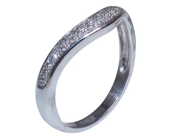 Золотое обручальное кольцо с бриллиантами. Артикул K223