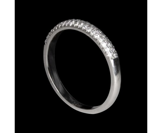 Золотое обручальное кольцо с бриллиантами. Артикул PO9389